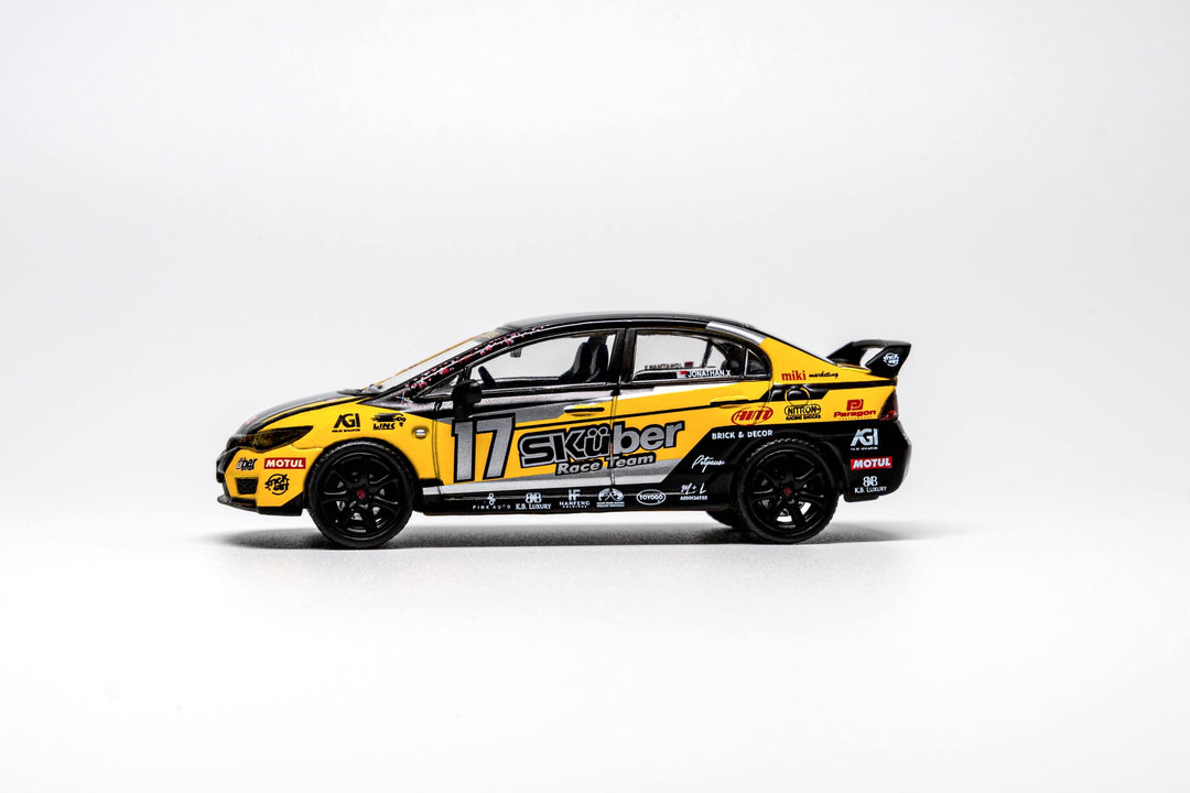 [Preorder] DCT 1:64 Honda Civic Type R 2007 - Racing RHD LL-021-333