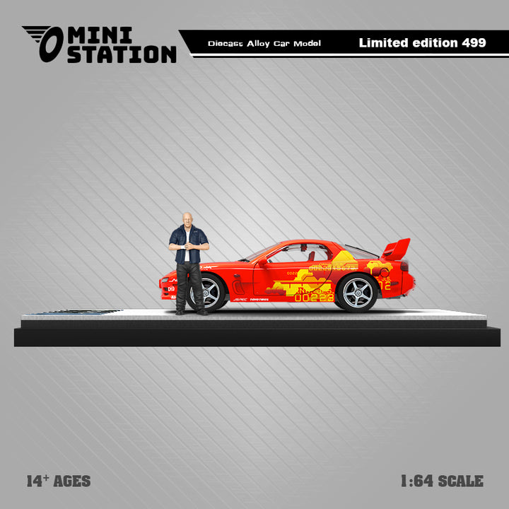 [Preorder] Mini Station 1:64 Mazda RX-7 Orange Fast & Furious