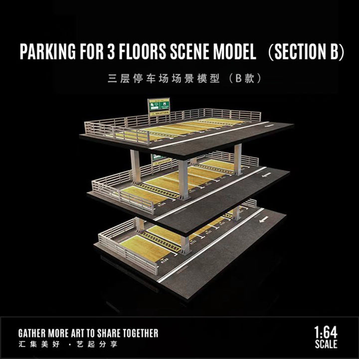 [Preorder] MoreArt 1:64 PARKING FOR 3 FLOORS SCENE MODEL (SECTION B)