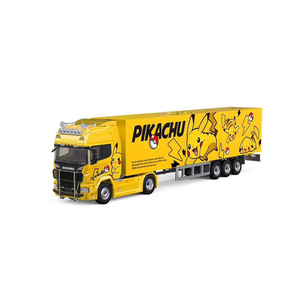 COOL CAR Scania コンテナトラック ピカチュウカラー 1/64 Cool Car 1:64 Scania Container Truck PIKACHU Livery CC644025