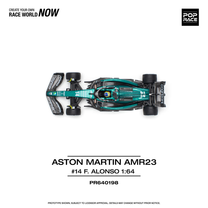 [Preorder] POPRACE 1:64 ASTON MARTIN AMR23 F1 - #14 F. ALONSO