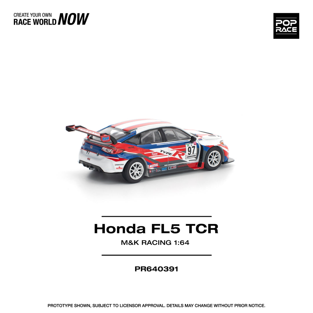 [Preorder] POPRACE 1:64 Honda Civic Type-R (FL5) TCR - M&amp;K Racing PR640391