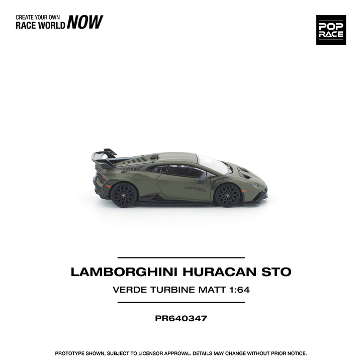 [Preorder] POPRACE 1:64 LAMBORGHINI HURACAN STO VERDE TURBINE MATT PR640347