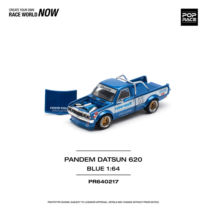 [Preorder] POPRACE 1:64 PANDEM DATSUN 620 BLUE PR640217