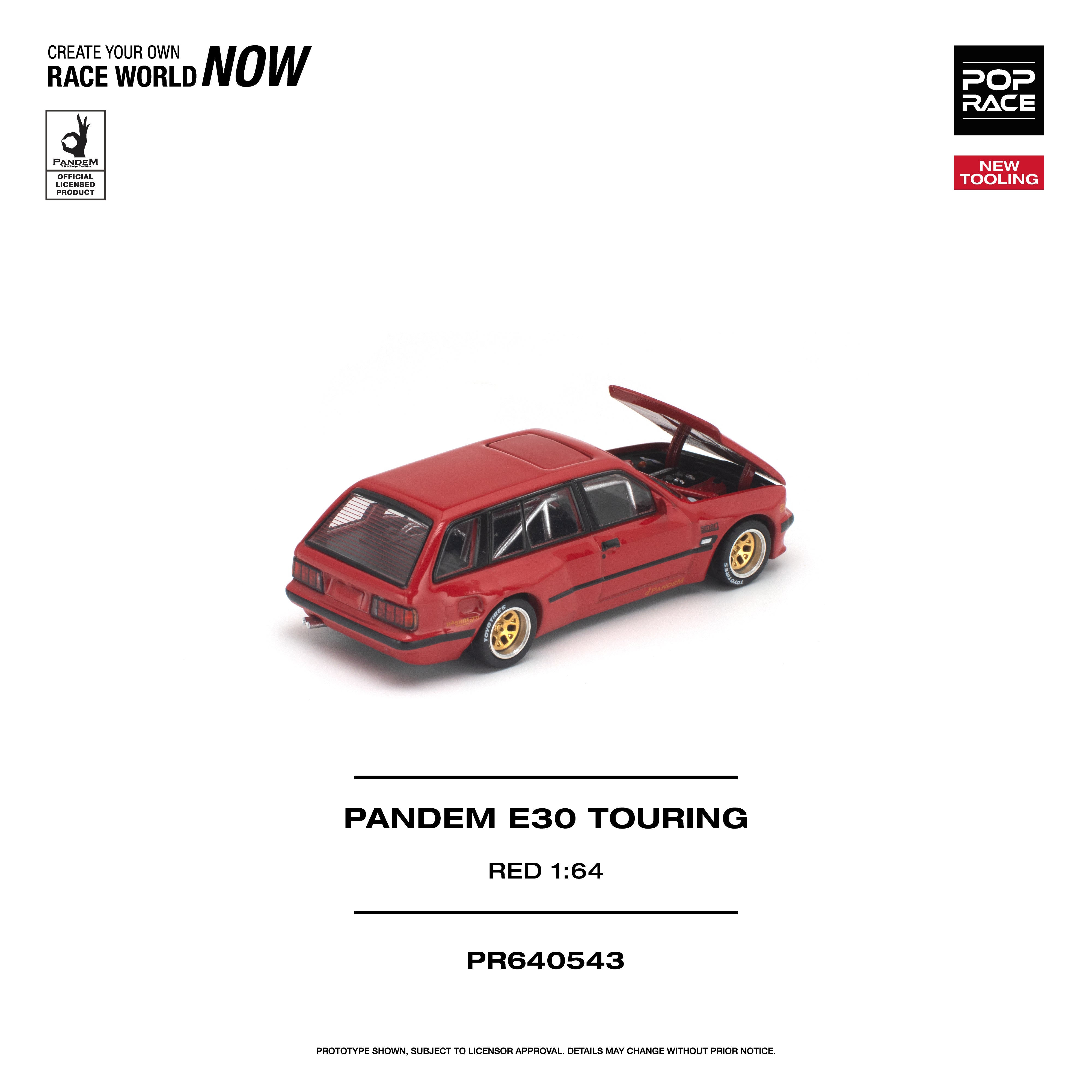 Preorder] POPRACE 1:64 PANDEM E30 TOURING Red PR640543 – Horizon