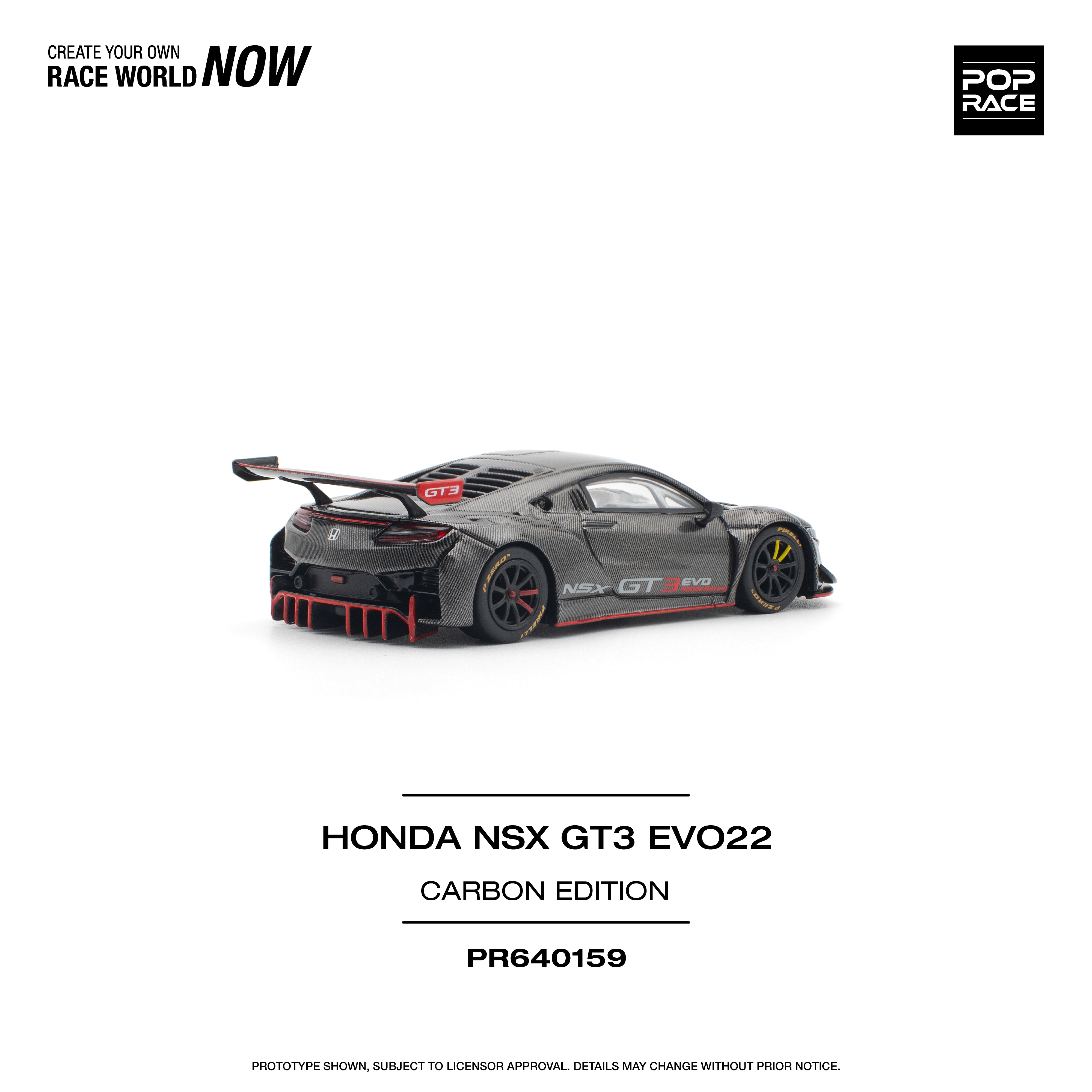 POPRACE 1:64 HONDA NSX GT3 EVO22 CARBON EDITION PR640159 – Horizon