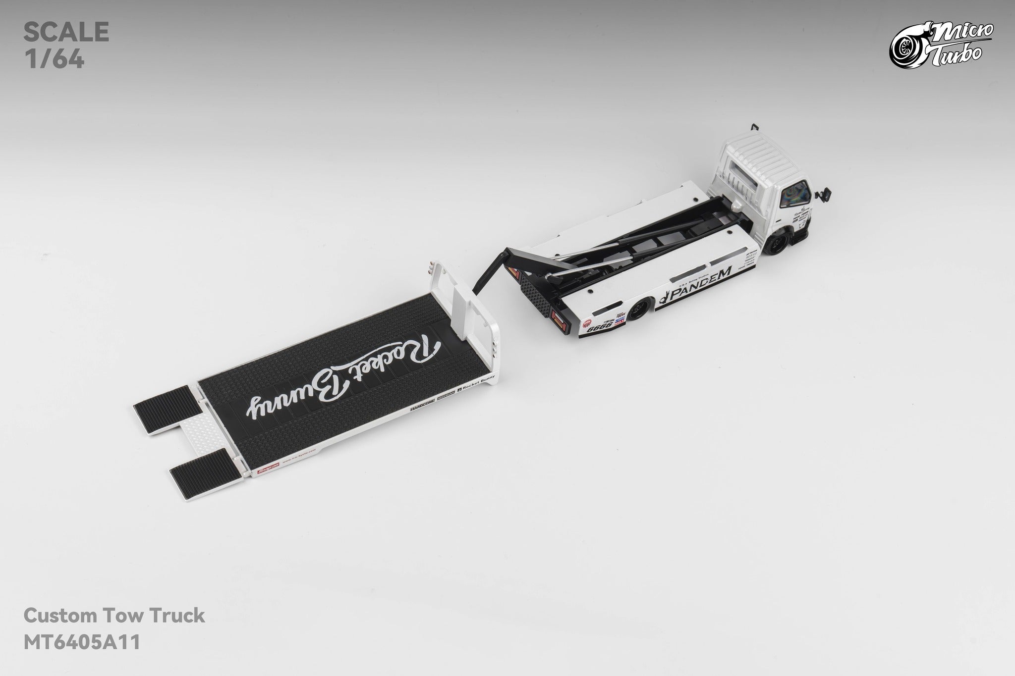 Microturbo 1:64 Custom Tow Truck Rocket Bunny - White MT6405A11