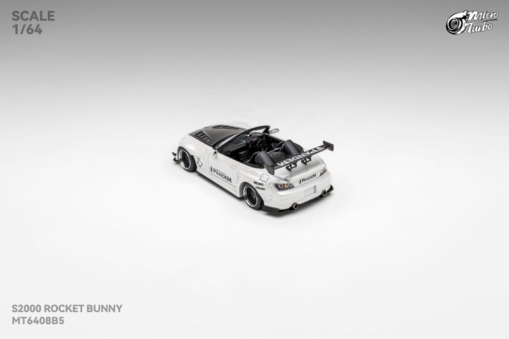 [Preorder] Microturbo 1:64 Custom S2000 RB - Metallic White MT6408B5