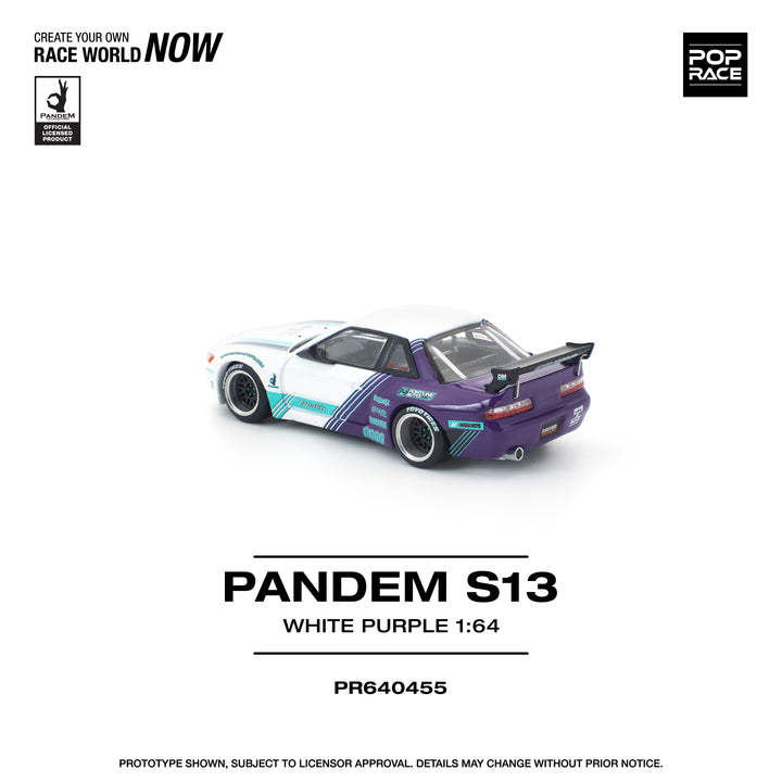[Preorder] POPRACE 1:64 PANDEM S13 WHITE PURPLE PR640455