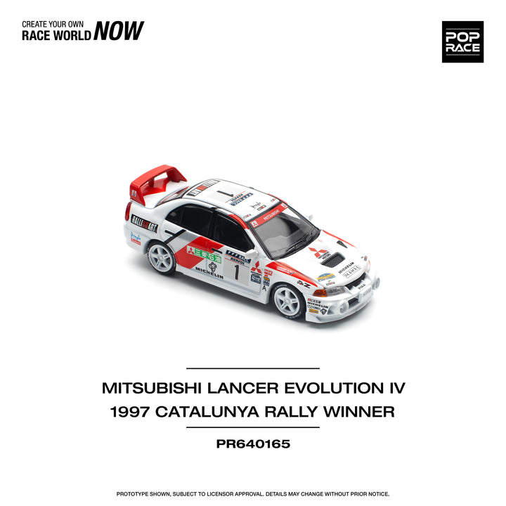 [Preorder] POPRACE 1:64 MITSUBISHI LANCER EVO IV - WINNER, RALLY DE CATALUNYA 1997