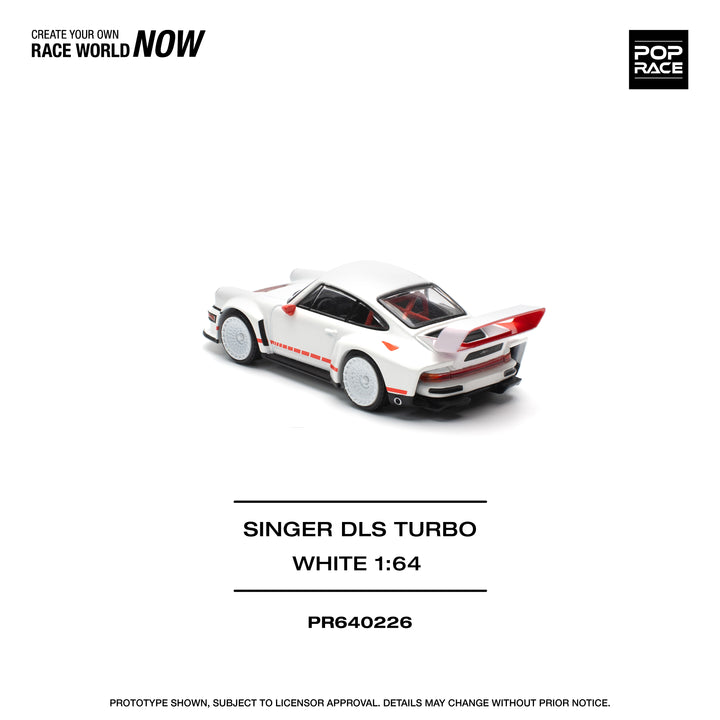 [Preorder] POPRACE 1:64 SINGER DLS TURBO (TRACK) - WHITE PR640226