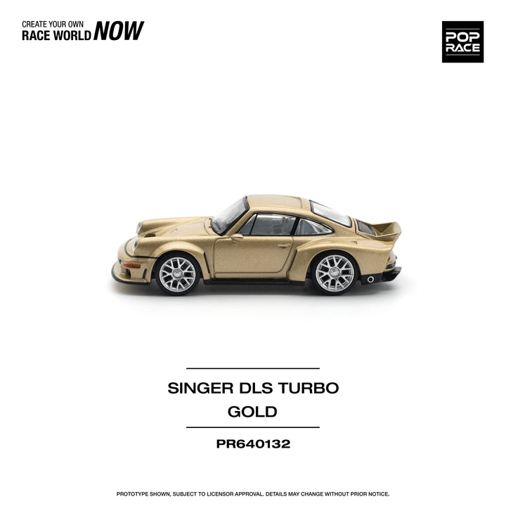 [Preorder] POPRACE 1:64 Porsche 911 SINGER DLS TURBO (ROAD) - GOLD PR640132