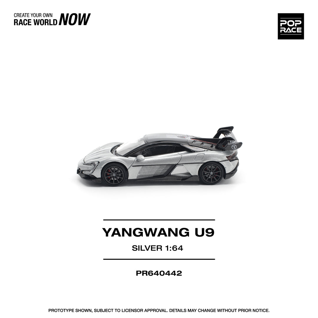 [Preorder] POPRACE 1:64 Yangwang U9 - Silver PR640442