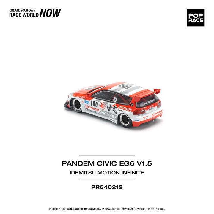 [Preorder] POPRACE 1:64 PANDEM CIVIC EG6 v1.5 IDEMITSU MOTION INFINITE