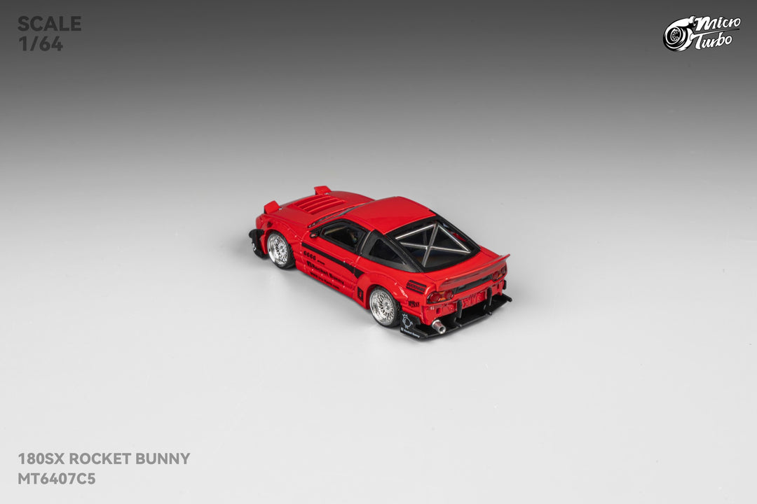 [Preorder] Microturbo 1:64 180SX Rocket Bunny - Metallic Red MT6407C5