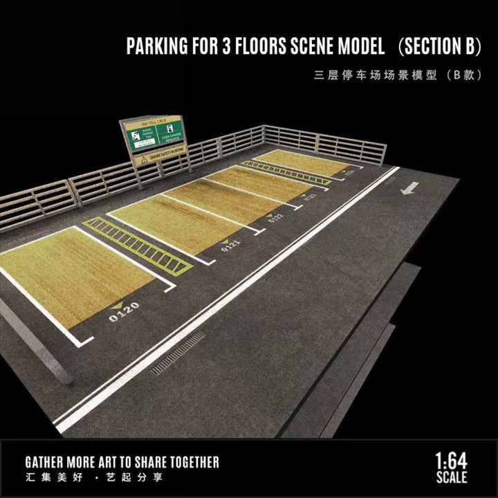 [Preorder] MoreArt 1:64 PARKING FOR 3 FLOORS SCENE MODEL (SECTION B)