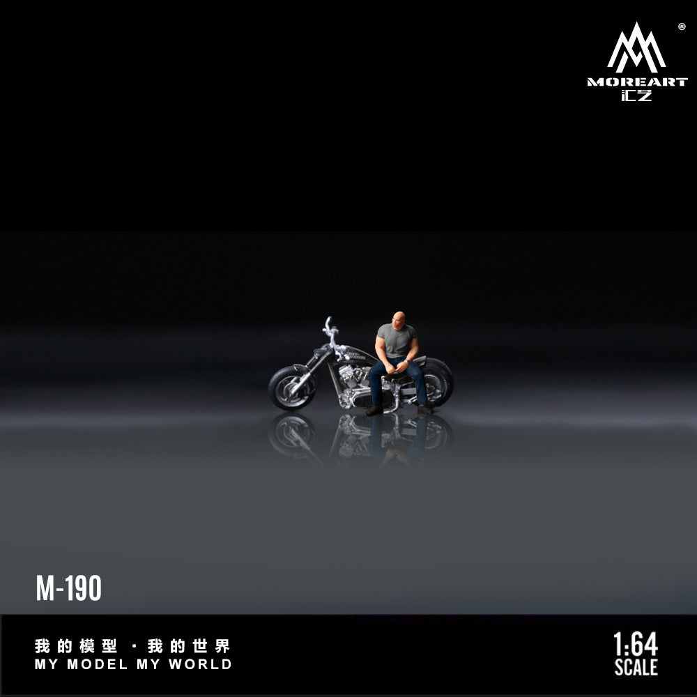 [Preorder] MoreArt 1:64 HARLEY MUSCULAR MAN MOTORCYCLE DOLL MO222190
