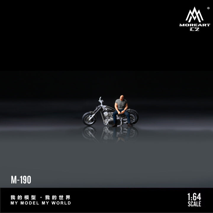 [Preorder] MoreArt 1:64 HARLEY MUSCULAR MAN MOTORCYCLE DOLL MO222190