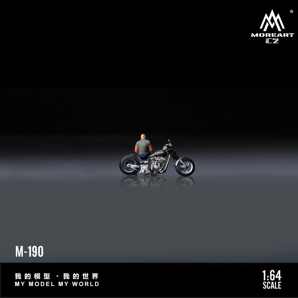 [Preorder] MoreArt 1:64 HARLEY MUSCULAR MAN MOTORCYCLE DOLL MO222190