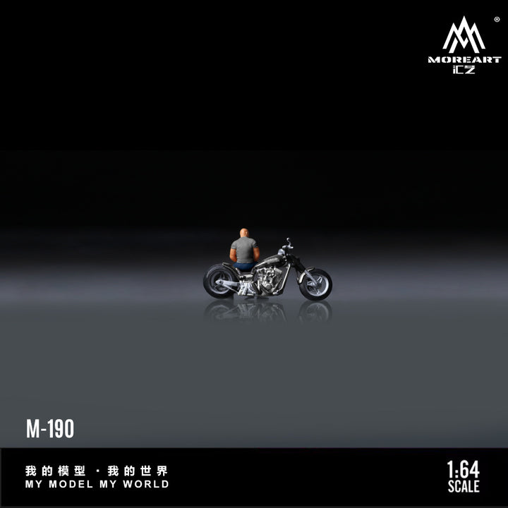 [Preorder] MoreArt 1:64 HARLEY MUSCULAR MAN MOTORCYCLE DOLL MO222190