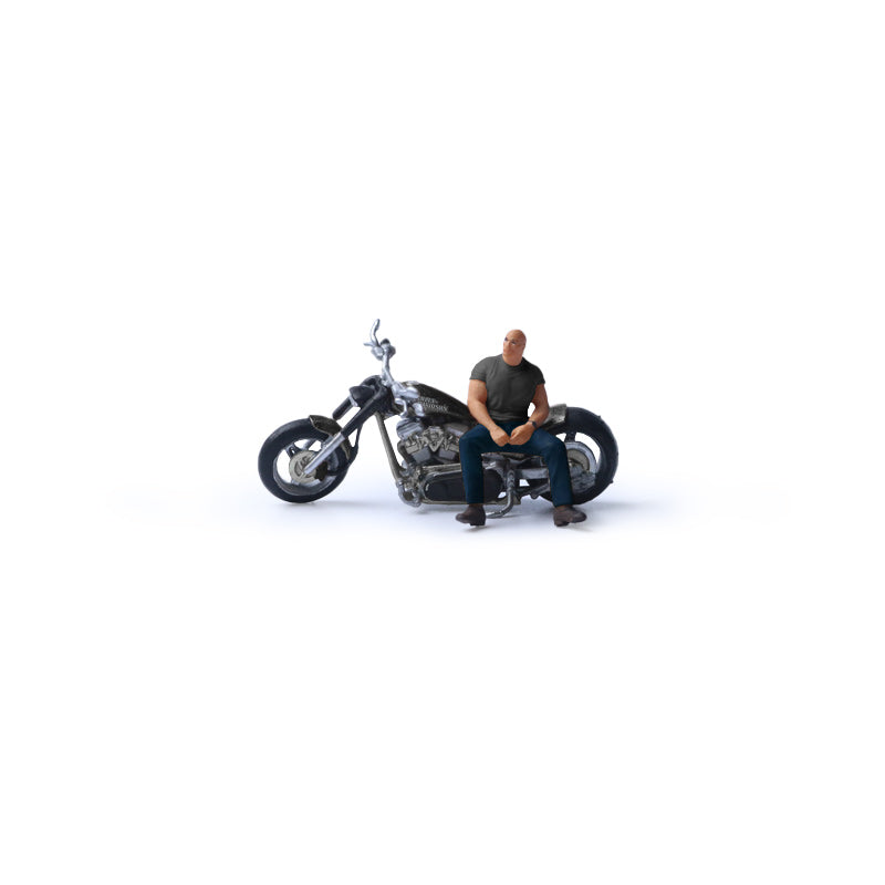 [Preorder] MoreArt 1:64 HARLEY MUSCULAR MAN MOTORCYCLE DOLL MO222190