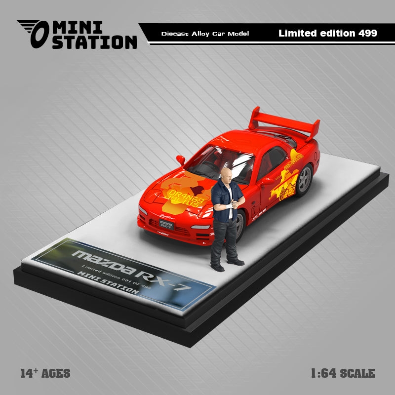 [Preorder] Mini Station 1:64 Mazda RX-7 Orange Fast & Furious