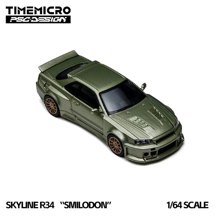 [Preorder] TimeMicro × PSC DESIGN 1:64 Nissan Skyline R34 Smilodon TM648405/TM648406