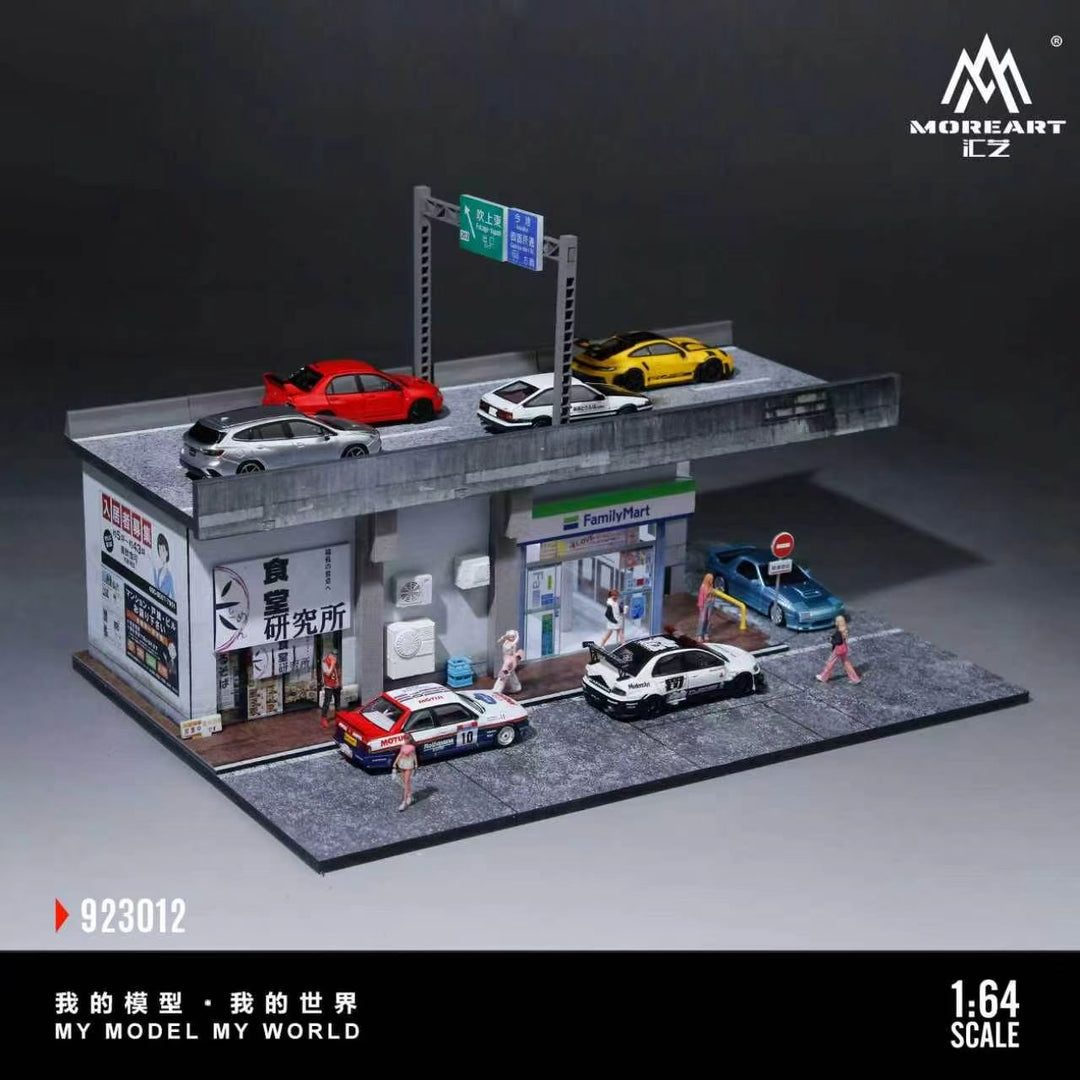 [Preorder] MoreArt 1:64 FAMILY MART CONVENIENCE STORE VIADUCT SCENE MO923012