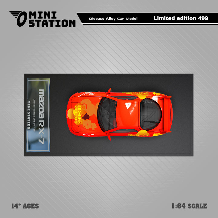 [Preorder] Mini Station 1:64 Mazda RX-7 Orange Fast & Furious