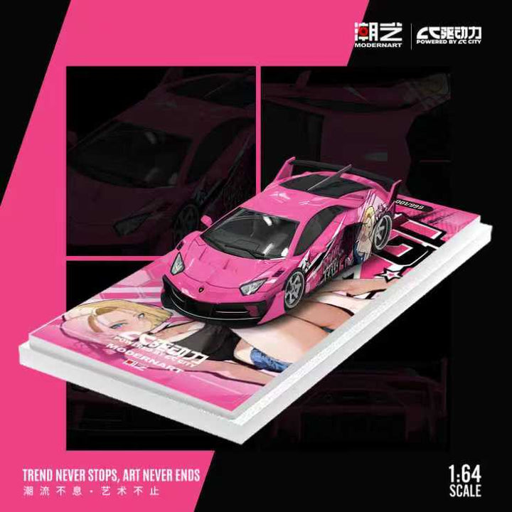 [Preorder] ModernArt X CC City 1:64 Lamborghini Drive Force Custom Painted Simulation Alloy Car