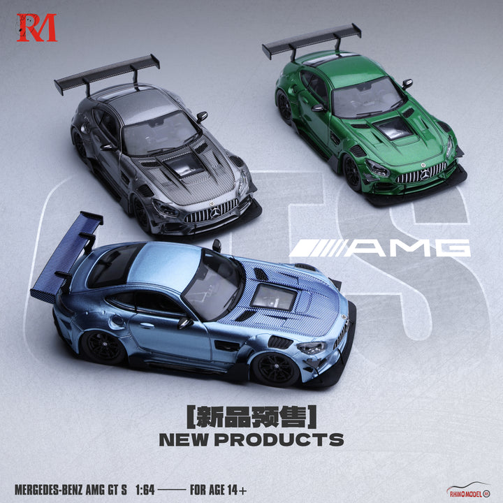 [Preorder] Rhino Model 1:64 Mercedes Benz AMG GT S Modified (3 Colours)