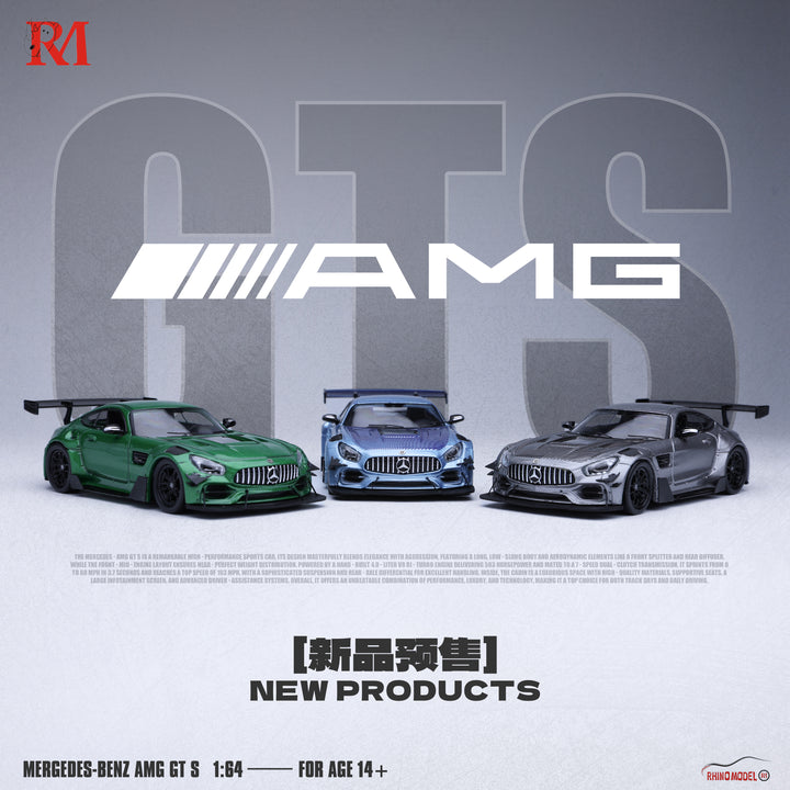 [Preorder] Rhino Model 1:64 Mercedes Benz AMG GT S Modified (3 Colours)