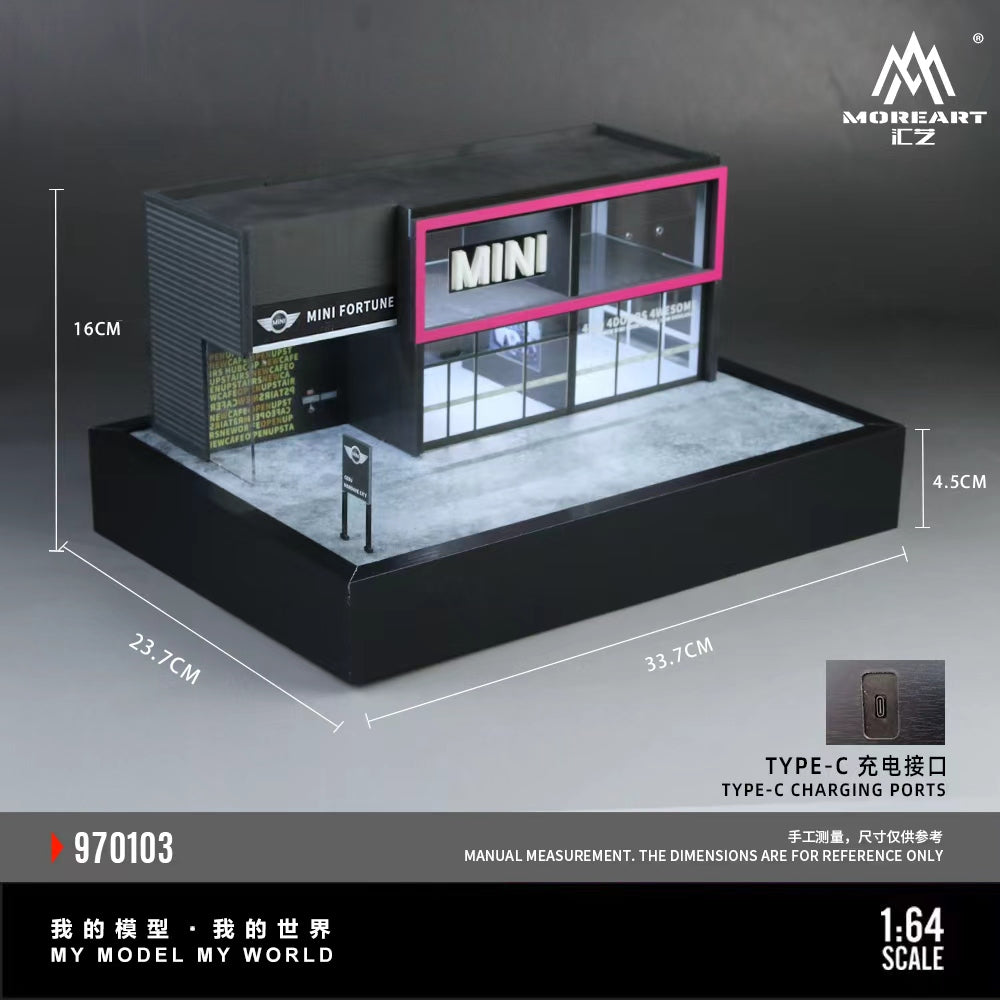 [Preorder] MoreArt 1:64 MINI CAR SHOWROOM MO970103