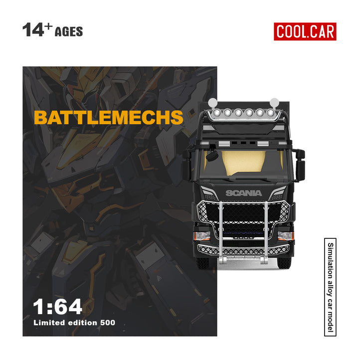 [Preorder] Cool Car 1:64 Scania Container Truck Unicorn Mecha Livery CC644022