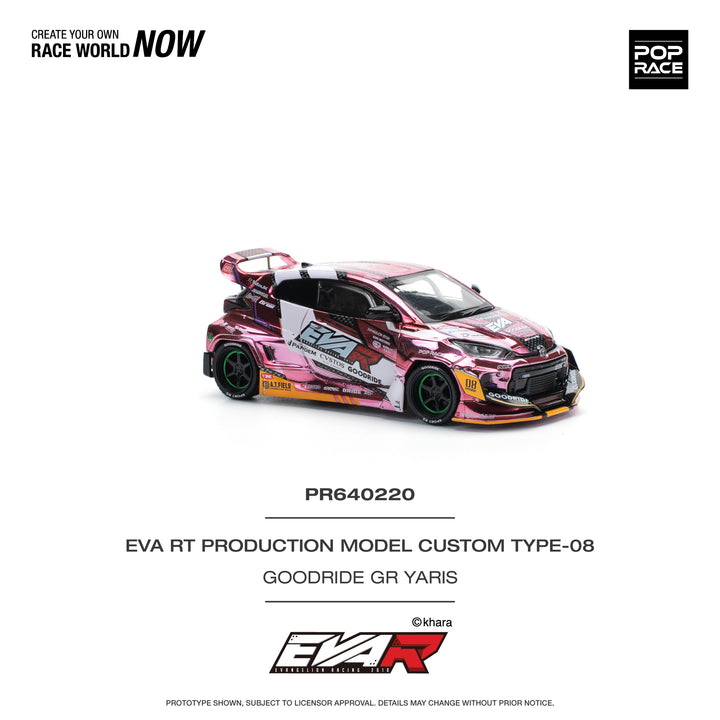 POPRACE 1:64 EVA RT PRODUCTION MODEL CUSTOM TYPE-08 GOODRIDE GR YARIS PR640220