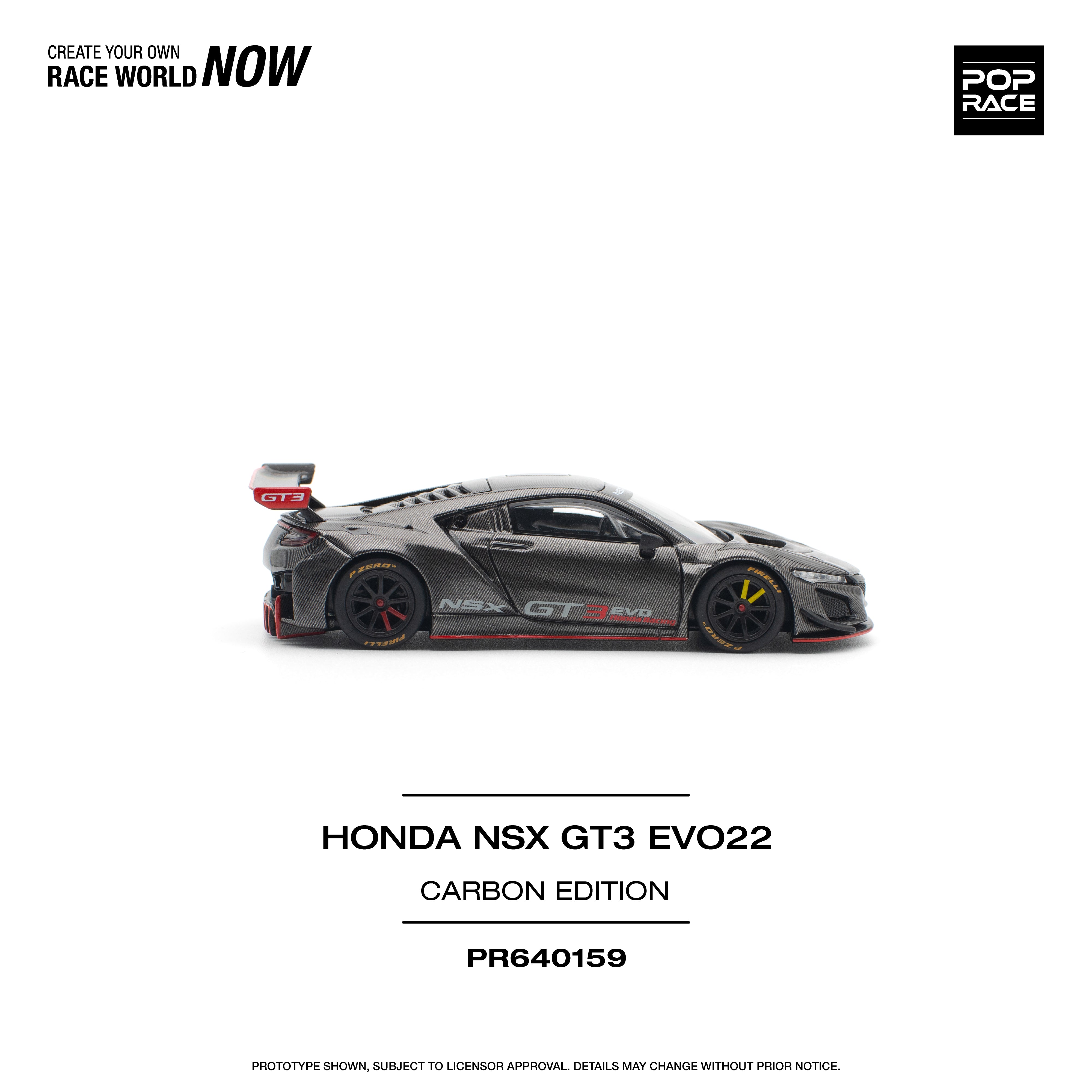 Preorder] POPRACE 1:64 HONDA NSX GT3 EVO22 CARBON EDITION