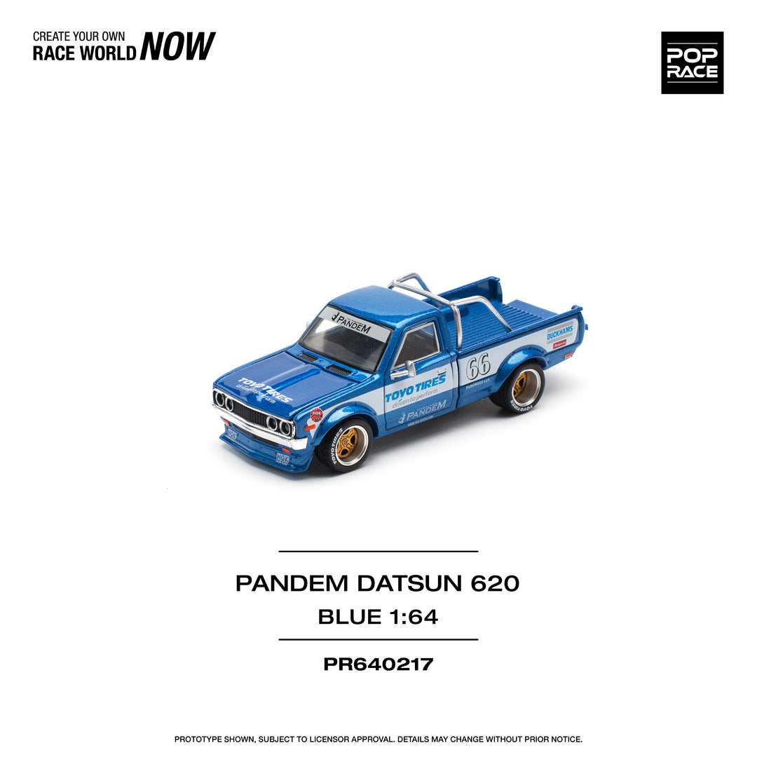 [Preorder] POPRACE 1:64 PANDEM DATSUN 620 BLUE PR640217