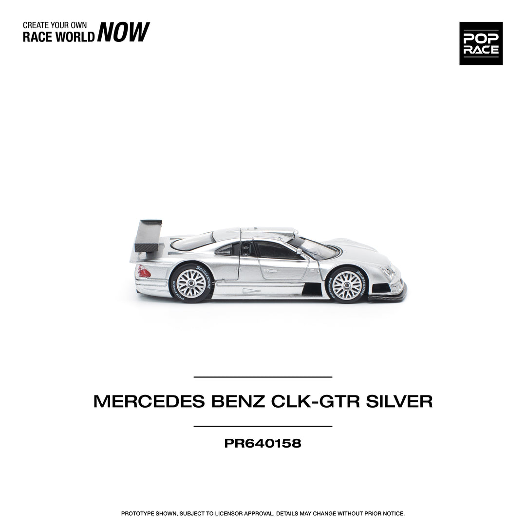 [Preorder] POPRACE 1:64 MERCEDES-BENZ AMG CLK GTR - SILVER