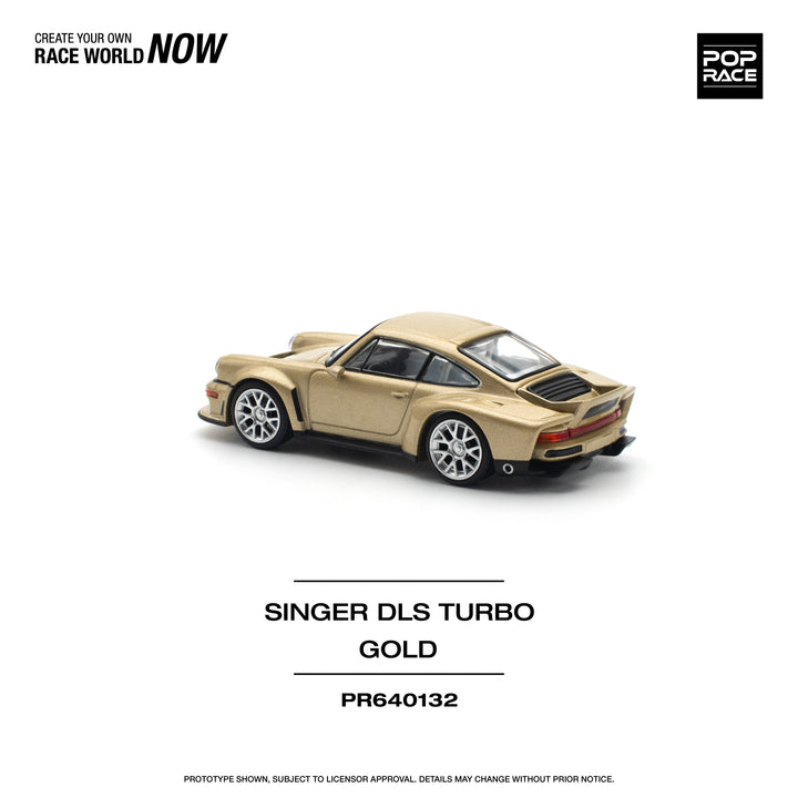 [Preorder] POPRACE 1:64 Porsche 911 SINGER DLS TURBO (ROAD) - GOLD PR640132