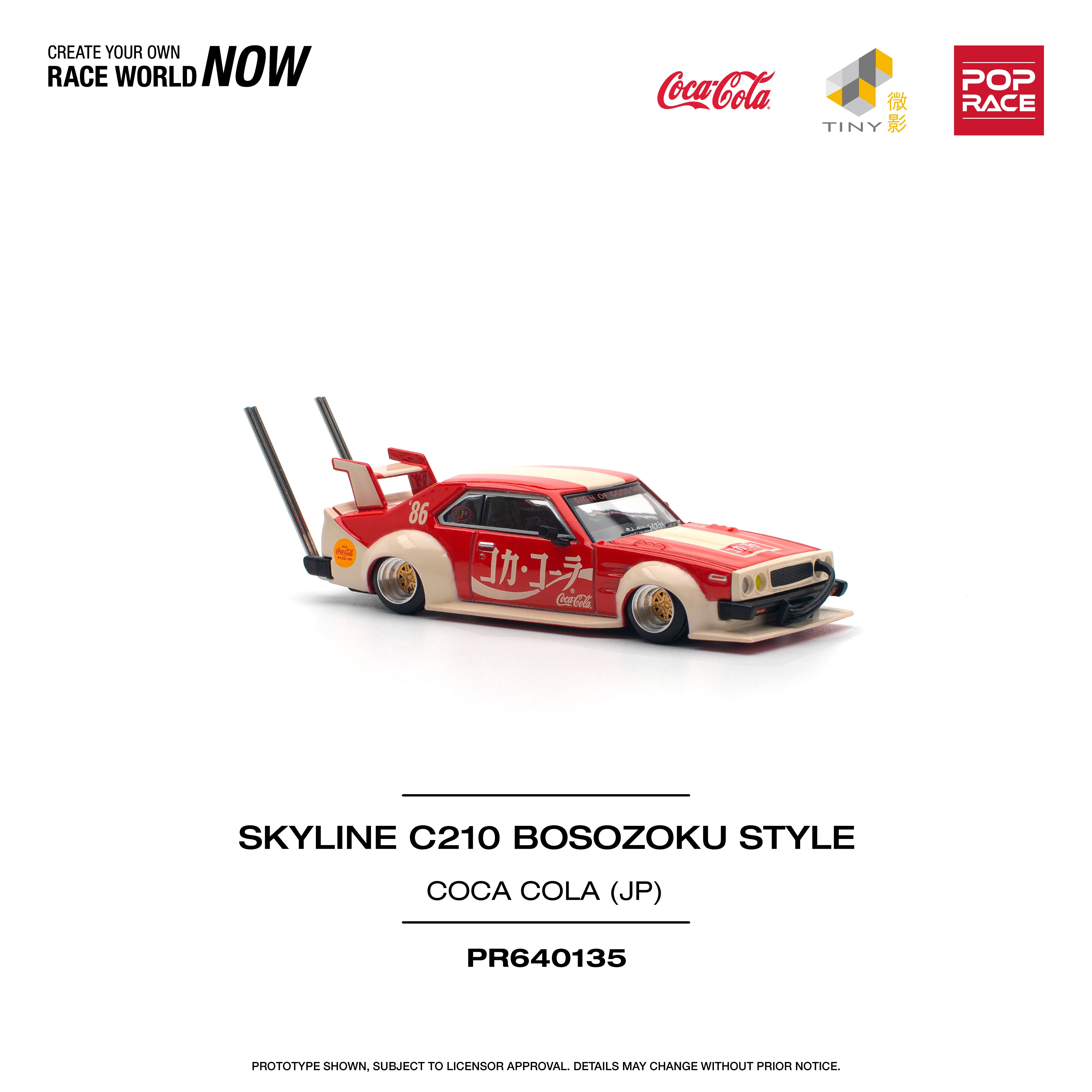 POPRACE 1:64 NISSAN SKYLINE C210 KAIDO RACER (BOSOZOKU STYLE