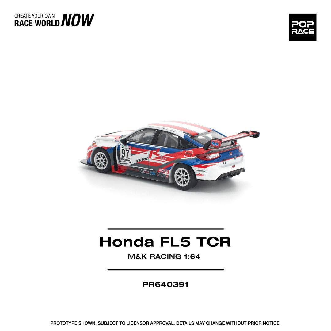 [Preorder] POPRACE 1:64 Honda Civic Type-R (FL5) TCR - M&amp;K Racing PR640391