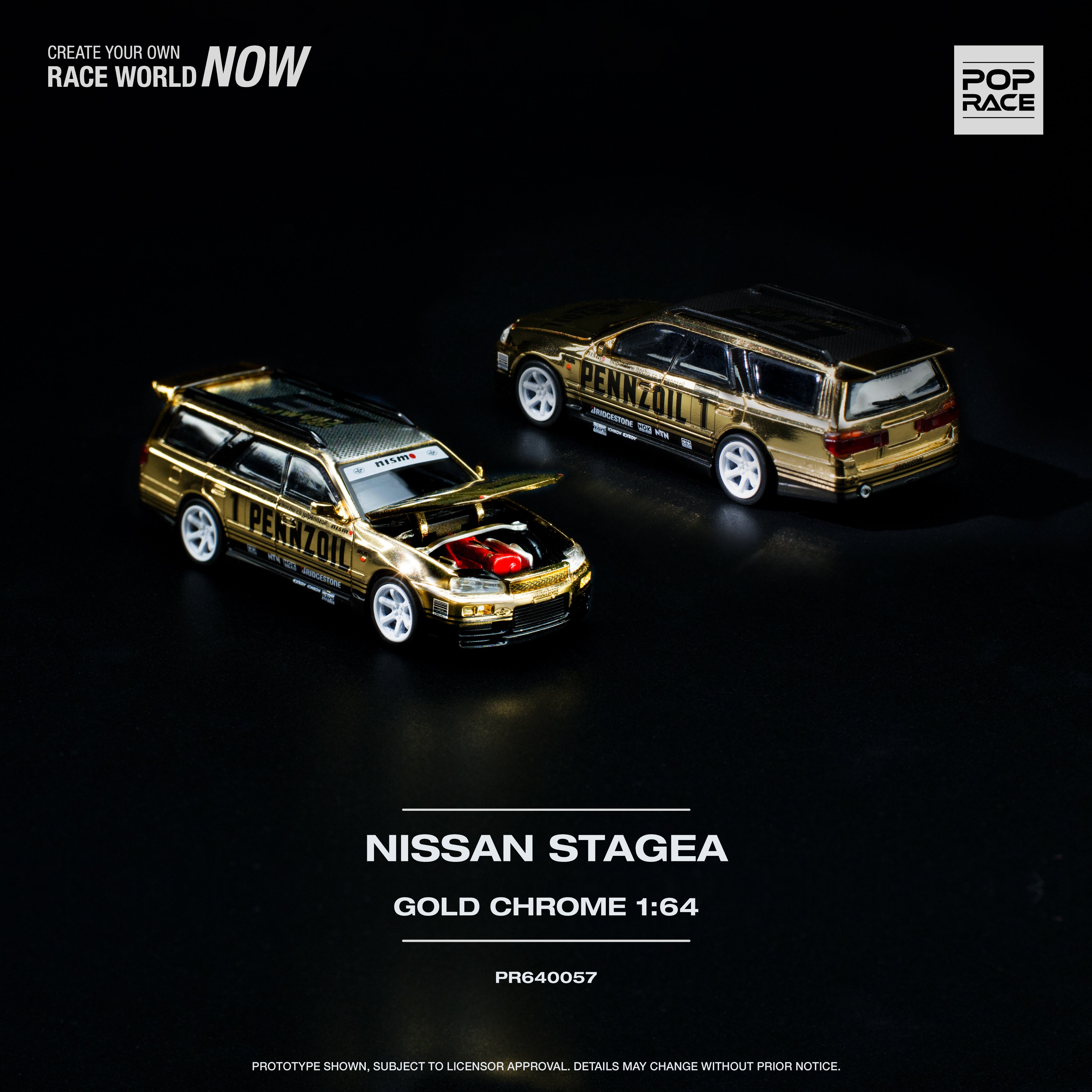 POPRACE 1:64 Nissan Stagea Penzoil PR640021 – Horizon Diecast