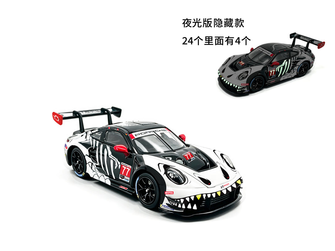 [Preorder] Jicar 1:64 Porsche 911 GT3 R Skeleton Dinosaur Livery (2 Colours)