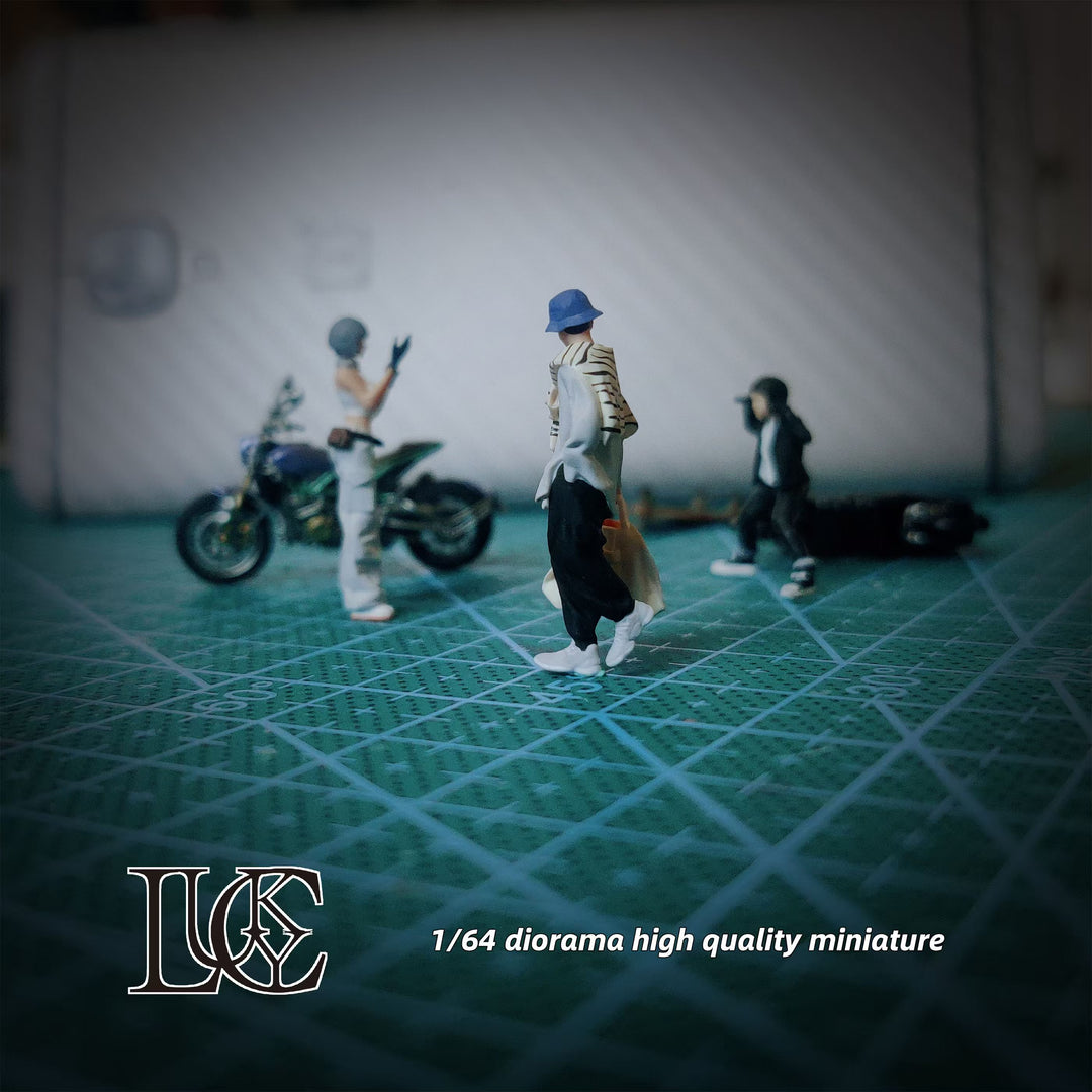 [Preorder] Lucky Studio 1:64 Motorcycle Siblings Trio