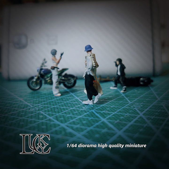 [Preorder] Lucky Studio 1:64 Motorcycle Siblings Trio