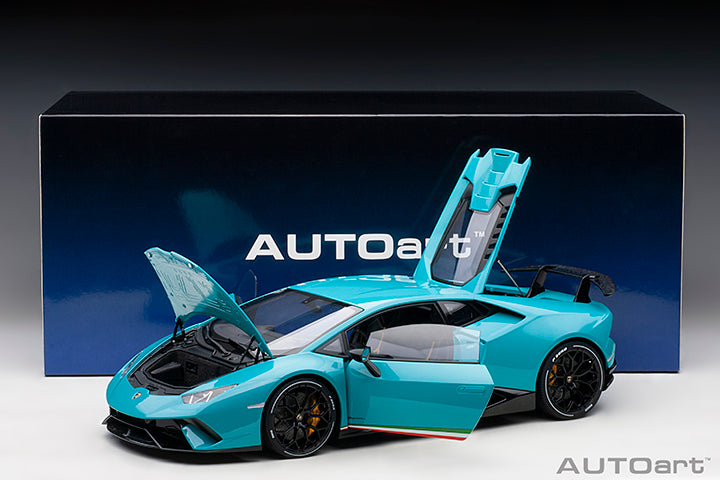 AUTOart 1:12 LAMBORGHINI HURACAN PERFORMANTE (BLU GLAUCO/SOLID BLUE)