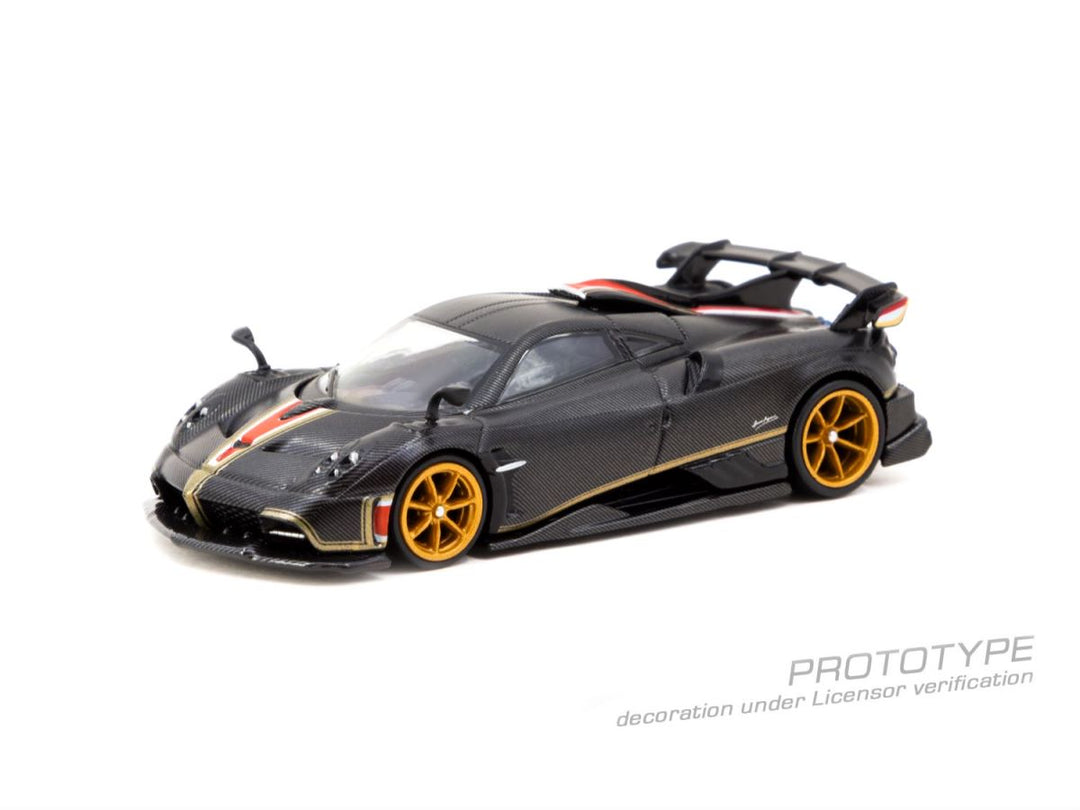 [Preorder] Tarmac Works 1:64 Pagani Imola Matt Black Carbon Fiber T64G-TL046-BCF