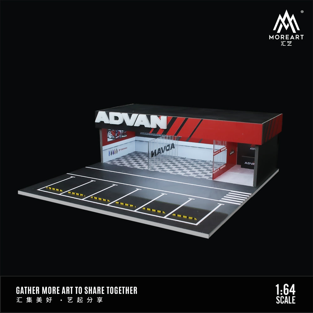 MoreArt 1:64 ADVAN Assembly and Modification Shop – Horizon Diecast