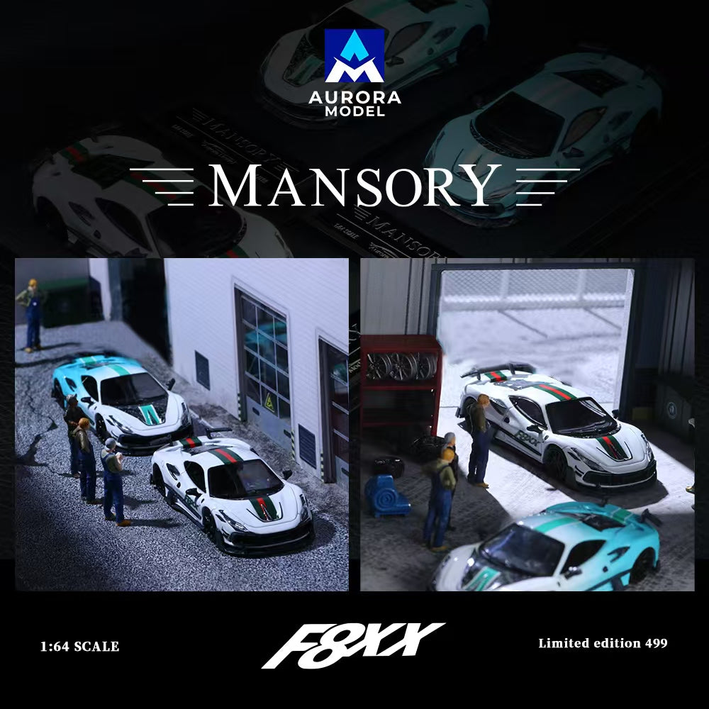 [Preorder] Aurora Model 1:64 Ferrari F8 Tributo Mansory F8XX (4 Versions)