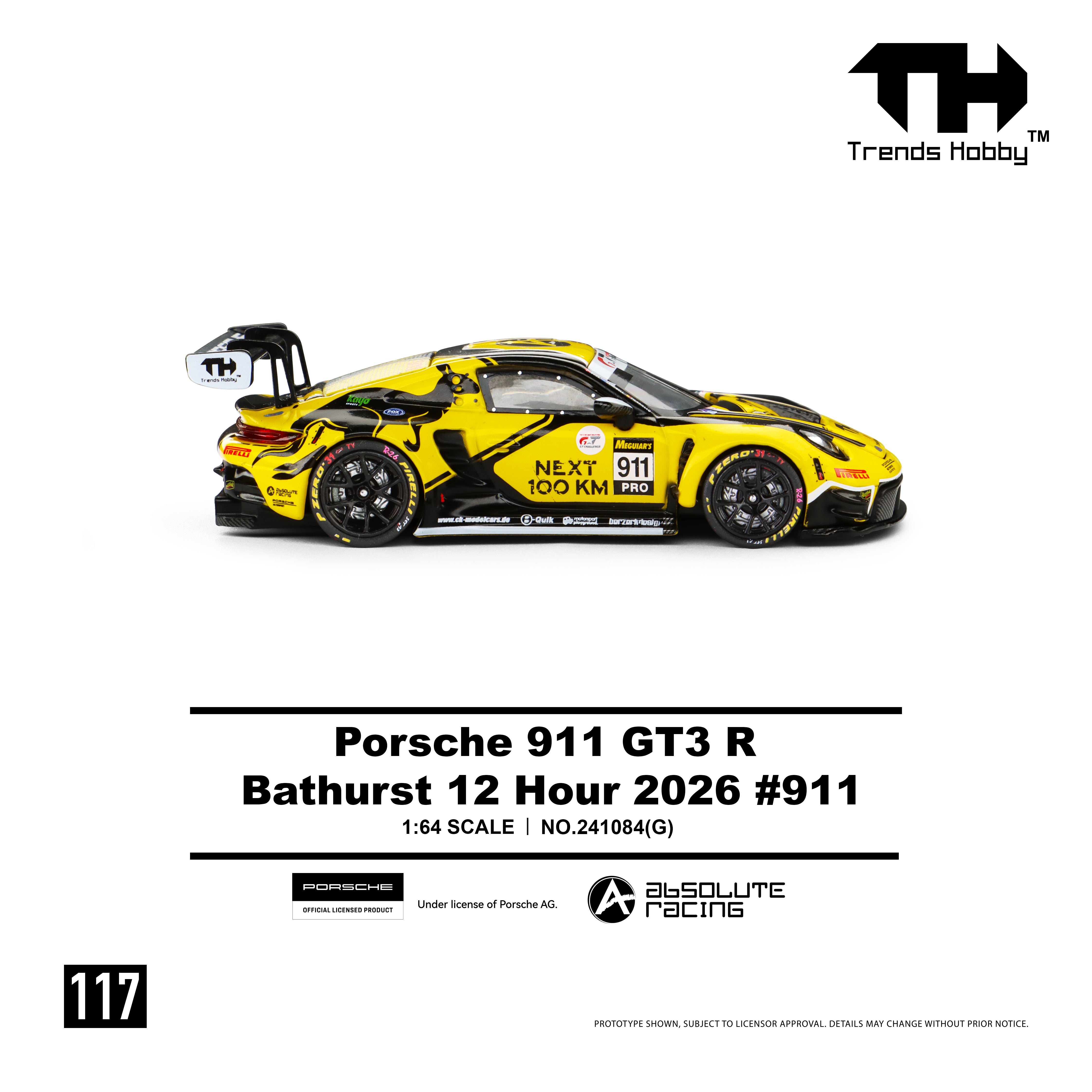 Preorder] Trends Hobby 1:64 Porsche 911 GT3 R B12H 2026 911 241084